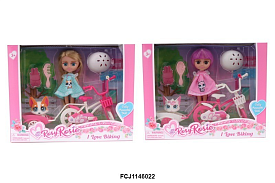 Лялька RR016 шарнірна, велосипед, тварина, аксесуари, 2 види, кор., 26-20,5-7,5 см. - 1 - smarttoys.com.ua