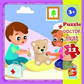 LX03 Пазли ТМ "G-Toys" із серії "Дитячий майданчик", 12 ел. - 1 - smarttoys.com.ua