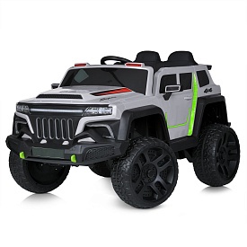 Машина M 5802EBLR-11 2,4G радіокер., 12V12A, 4*45W, MP3, USB, EVA, муз., світло, шкіра, сірий. - 1 - smarttoys.com.ua