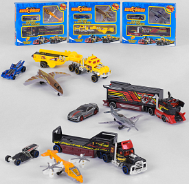 Набір машин металопластик T-R 868 E1 (144/2) 3 види, 3 штуки в коробці - 1 - smarttoys.com.ua
