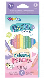 Олівці кольорові круглі 10 кольорів PASTEL  COLORINO /24/ - 1 - smarttoys.com.ua