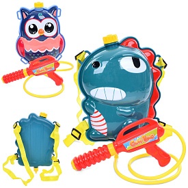 Водяний автомат P3050-2 помпа, з балоном на плечі, 2 види (сова, динозавр), кул., 31-38-6 см. - 1 - smarttoys.com.ua