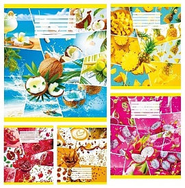 Зошит 36 арк.клітинка Тверда ТА51405 Колаж, 5к., 20/240 - 1 - smarttoys.com.ua