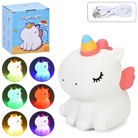 Нічник 8619 єдиноріг, 14-9-11см, світло (кольорове), сенсорний, акум,USB-зарядне, кор. - 1 - smarttoys.com.ua