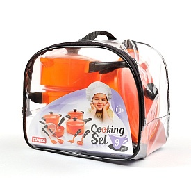 Набір посуду “Cooking Set” (9 pcs) помаранчева кульок - 1 - smarttoys.com.ua
