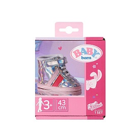 Взуття для ляльки BABY BORN - CРІБЛЯСТІ КРОСІВКИ - 1 - smarttoys.com.ua