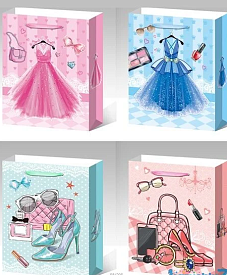 Пакет подарунковий С 49765 (240) ВЕЛИКИЙ, 4 види  - 1 - smarttoys.com.ua