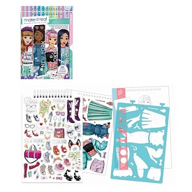 Make it Real: Блокнот з трафаретами для створення модних коллекцій «Міський стиль» - 1 - smarttoys.com.ua