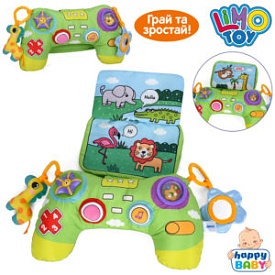 Килимок для немовляти HB 0115 A  (подушка),пискавка,підвіс.2шт(жираф-брязкальце,дзеркало)пак. - 1 - smarttoys.com.ua