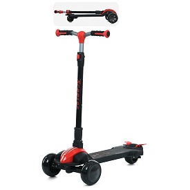 Самокат JR3-132-R Max-big,мет.+пласт.,3 кол.PU,2пер.135мм,задн.100мм,кермо78,5/102см,муз.,бат.,кор. - 1 - smarttoys.com.ua