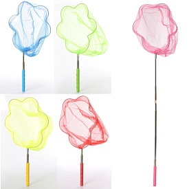 Сачок для метеликів MS 1287-2 ручка-телескоп, діам.22 см., довж. 38 до 87 см., метал, 5 кольорів. - 1 - smarttoys.com.ua