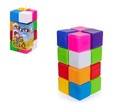 Кубики кольорові 16шт (33*17*17см) 111/1 у сітці Бамсік - 1 - smarttoys.com.ua