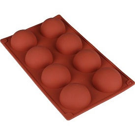 Форма силікон для мусів та желе "Півсфера" 8шт/л 27*16*3см MH-3054 - 1 - smarttoys.com.ua
