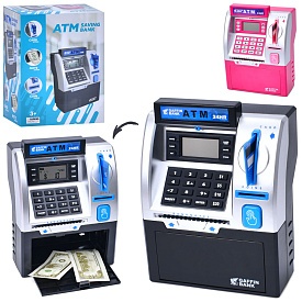 Банківський термінал WF-3016 скарбничка з кодом,електронне табло,відбиток,2кольори,муз.,світло,бат., - 1 - smarttoys.com.ua