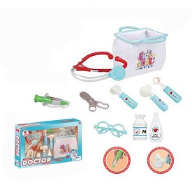 Набiр лiкаря 16887 стетоскоп, окуляри, мед. інструменти, сумка, 11 предм., кор., 49-32-5,5 см. - 1 - smarttoys.com.ua