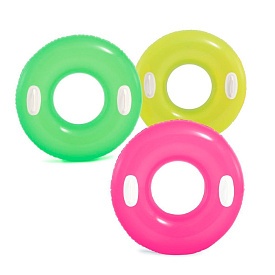 Круг 59258 однотонний, від 8-ми років, ручки 2шт., 3 кольори, неон, кул., 25-17-3,5 см. - 1 - smarttoys.com.ua