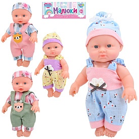 Пупс M201-R-538-W 4 види, муз., бат. (табл.), кул., 19-34-7 см. - 1 - smarttoys.com.ua