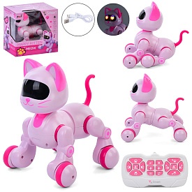 Тварина 6602 дист.кер.(ІЧ), кіт, танцює, акум, USB, муз., світло, кор., 26-20,5-26 см. - 1 - smarttoys.com.ua