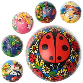 М'яч дитячий MS 0370 9", повноколірний, ПВХ, 75 г., 6 видів, кул. - 1 - smarttoys.com.ua