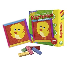 Картинка з пластиліну "Курча" (рос.), в кор-ці 25см-25см-5см - 1 - smarttoys.com.ua