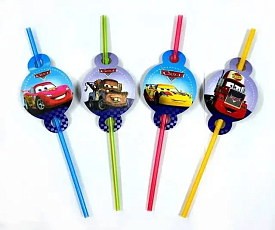 Трубочки з гофрою (ПРЕМІУМ) "Машинки"(8шт/уп) - 1 - smarttoys.com.ua