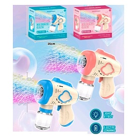 Мильні бульбашки152 пістолет, 15,5см,світло2 кольори, на бат-ці, в кор-ці,16-15-7см - 1 - smarttoys.com.ua