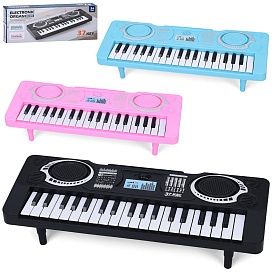 Синтезатор R888 37 клавіш, 34,5-13-8,5см, музика, 2 режими, 3 кольори, бат.,кор, - 1 - smarttoys.com.ua