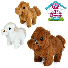 М'яка іграшка YG0262 конячка, ходить, 3 кольори, муз., бат., кул. - 1 - smarttoys.com.ua
