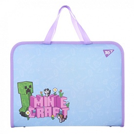 Папка-портфель Yes FC на блискавці з тканинними ручками "Minecraft.Spring" - 1 - smarttoys.com.ua