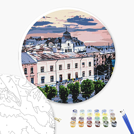 Картина за номерами: Вид на Чернівці © Oksana Ermoshenko 40см - 1 - smarttoys.com.ua