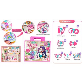 Набір для творчості YH213-1 набір-сюрприз,аксесуари.косметичка,наліпки,заколки, намистини.кор.сумка. - 1 - smarttoys.com.ua