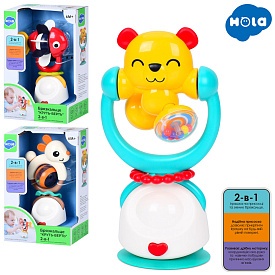 Брязкальце E7975 на присосці, 3 види (ведмедик, риба, кролик), кор., 23-15.5-10.5 см. - 1 - smarttoys.com.ua