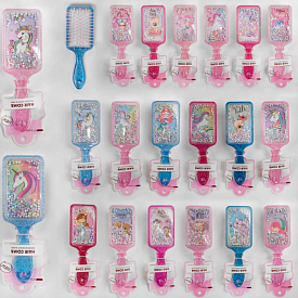 Гребінець для волосся С 48465 (360) 20 кольорів МИКС, сипучі блискітки, в кульку  - 1 - smarttoys.com.ua