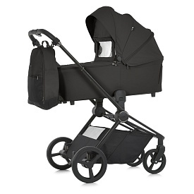 Візок універсальний 2в1 ME 1091-1 PERSONA Total Black люлька+прогул.блок,рюкзак,дощ.,моск.сітка,чорн - 1 - smarttoys.com.ua