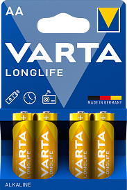 Батарейка VARTA LONGLIFE AA Блістер (алкалайн) 4шт/бл 80шт./уп ш.к. 525157 - 1 - smarttoys.com.ua
