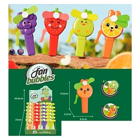 Вентилятор MK 5710 фрукт/ягода, механічний, 24 шт. (4 види) в диспл., 22-14-25 см. - 1 - smarttoys.com.ua