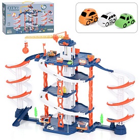 Гараж A333-255H 5 поверхів, ліфт, кран, машинки, кор., 54-30,5-12 см. - 1 - smarttoys.com.ua