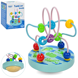 Дерев'яна іграшка Лабіринт MD 1958 на дроті, балансування, кор., 13-9,5-9,5 см. - 1 - smarttoys.com.ua