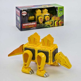 Конструктор магнітний LQ 625 Динозавр, 20 деталей, світло, звук, в коробці - 1 - smarttoys.com.ua