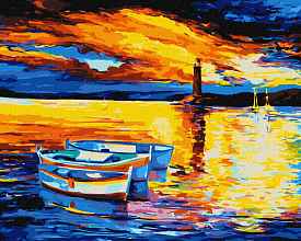 Набір для розпису по номерах. "Помаранчевий штиль" 40х50см - 1 - smarttoys.com.ua