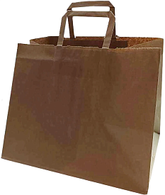 Пакет крафтовий з ручками 32x16x42 80g - 1 - smarttoys.com.ua