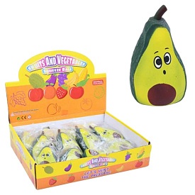 Іграшка MS 3754 антистрес, авокадо, тягнеться, наповнювач, кул., 12 шт. в диспл., 32-7-24,5 см. - 1 - smarttoys.com.ua