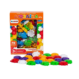 Набір дитячий «Мозаїка-складалка мала №9» арт. 069/9 (70  деталей) коробка діам мозаїкi 35 мм Бамсик - 1 - smarttoys.com.ua
