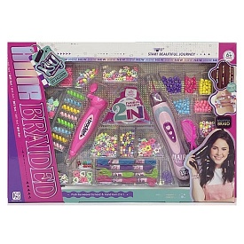 Набір для творчості KSY922 прикраси для волосся,намист.,нитки,пристрії для плетіння,кор.,55-39-6,5см - 1 - smarttoys.com.ua