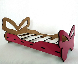 Ліжко велике 3 (рожеве) - 1 - smarttoys.com.ua