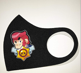 Маска Pitta Print S Brawl Stars Кольт Profile Black																						 - 1 - smarttoys.com.ua