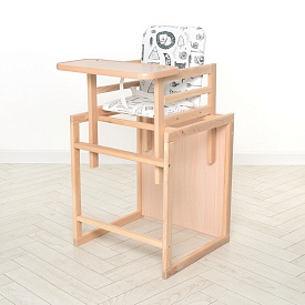 Стільчик Quest білий для годування, трансформер, 2-х точ. ремені, білий. - 1 - smarttoys.com.ua