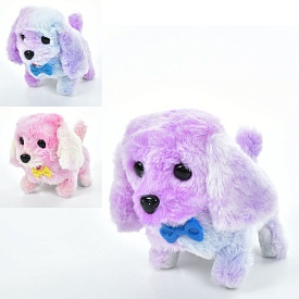 М'яка іграшка MP 2317 собака,рухає головою,ходить,рухає хвостом,мікс видів,муз.,бат.,кул.,16-13-9см - 1 - smarttoys.com.ua