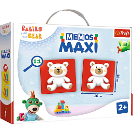 Настільна гра - "Мемос MAXI Ведмедики" /Trefl - 1 - smarttoys.com.ua