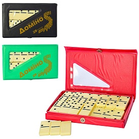 Доміно M 0002 3 кольори, в пеналі на кнопці, 5,7-18,5-38,3 см. - 1 - smarttoys.com.ua